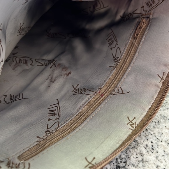 Vintage Ruth Saltz suede clutch y2k designer - Picture 9 of 10